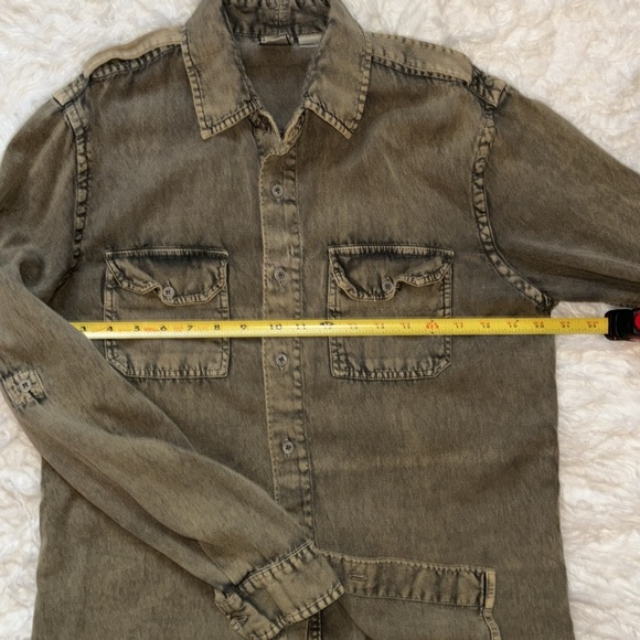 Anthropologie Three Feathers Button-Up Shirt, Size Medium - Picture 4 of 11